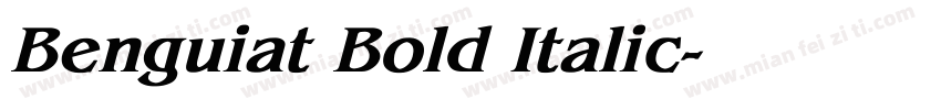 Benguiat Bold Italic字体转换